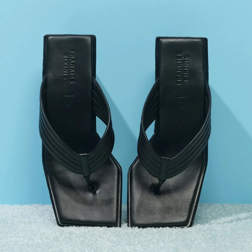 Frankie's Bikinis LA Girl Platform Flip Flop Size 39 - Picture 2 of 9